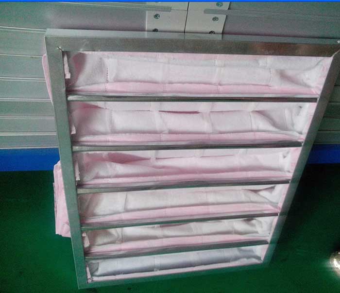 F7級袋式中效過濾器產品結構